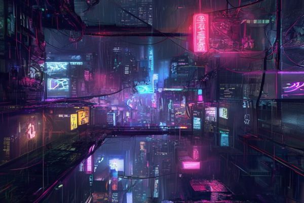 ตัวอย่างสไตล์ Cyberpunk