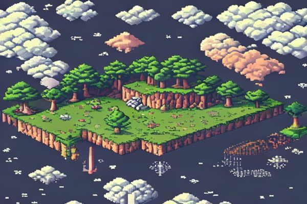 ตัวอย่างสไตล์ Pixel Art