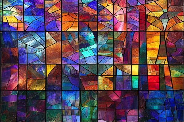 ตัวอย่างสไตล์ Stained Glass